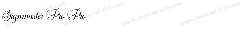 Signmaster Pro Pro字体转换